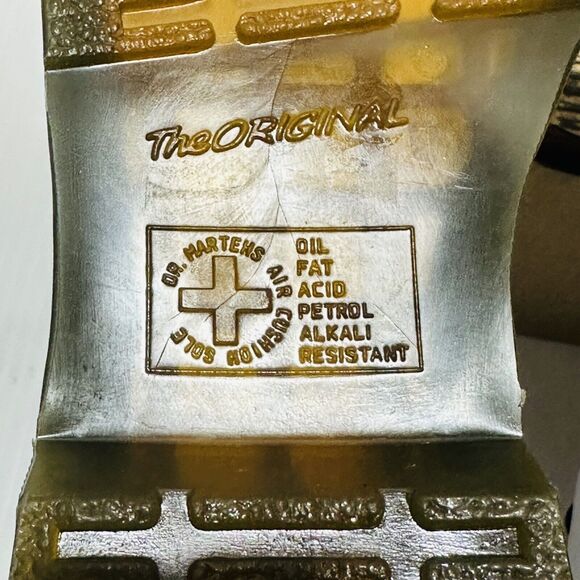 Dr. Martens 1460 Softy T Women 6 Combat Boots White Leather Block Heel NIB $170 - Picture 12 of 15